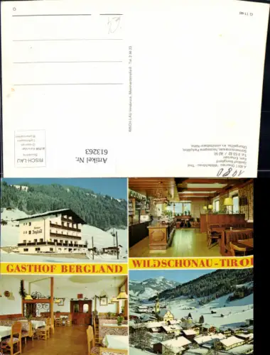 613263,Mehrbild Ak Oberau Wildschönau Tirol Gasthof Bergland