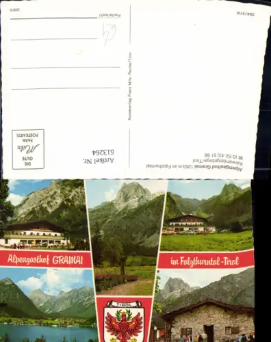 613264,Mehrbild Ak Breitenbach Kundl Alpengasthof Gramai i. Falzthurntal