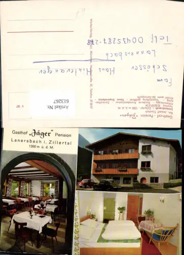 613267,Mehrbild Ak Lanersbach i. Zillertal Gasthof Pension Jäger