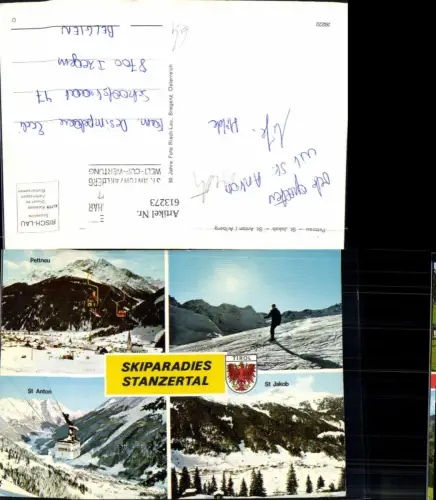 613273,Mehrbild Ak Pettnau St Jakob St Anton a. Arlberg Skiparadies Stanzertal Wintersport