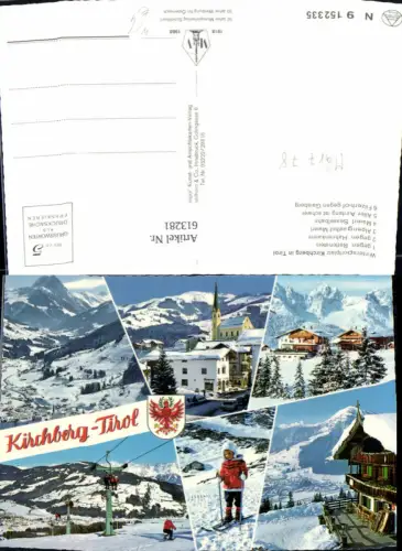 613281,Mehrbild Ak Kirchberg i. Tirol Winteransicht Wintersport Ski Schi Sessellift