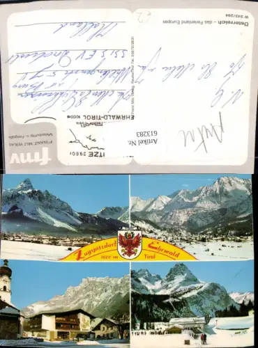 613283,Mehrbild Ak Ehrwald Zugspitze Wintersport Skilift