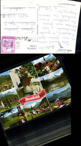 613284,Mehrbild Ak Seefeld i. Tirol Tracht Hut Bergbahn