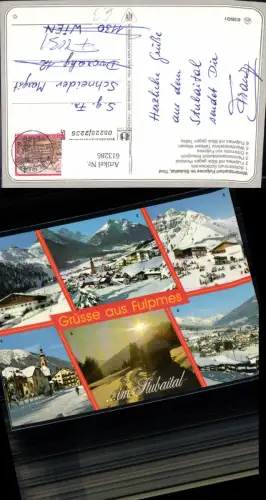613286,Mehrbild Ak Fulpmes Schizentrum Schlickeralm Panoramarestaurant Kreuzjoch Winteransicht