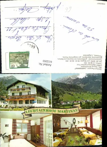 613293,Mehrbild Ak Martinau Lechtal Gasthof Pension Lechtalerhof