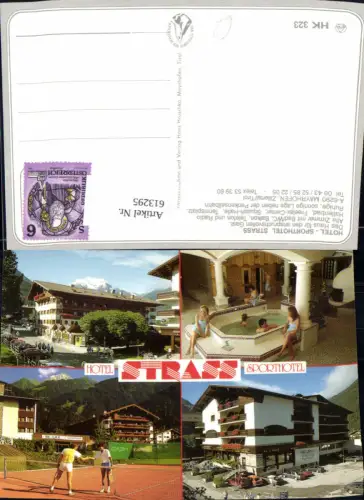 613295,Mehrbild Ak Mayrhofen Zillertal Hotel Sporthotel Strass Tennis