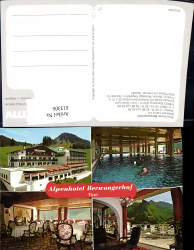 613306,Mehrbild Ak Berwang Alpenhotel Berwangerhof Hallenbad