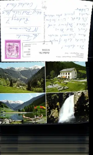 613316,Mehrbild Ak Hopfgarten Tirol Alpengasthaus Wegscheid Kelchsau Wasserfall