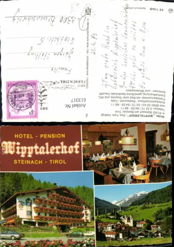 613317,Mehrbild Ak Steinach a. Brenner Hotel Wipptalerhof