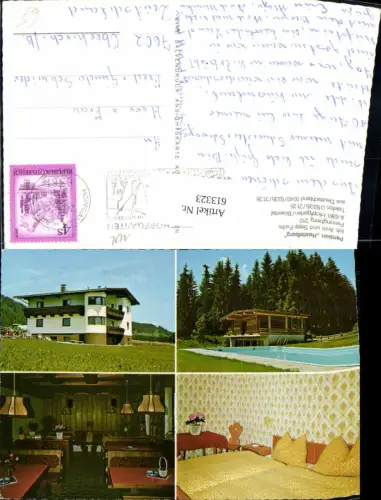 613323,Mehrbild Ak Hopfgarten Brixental Pension Heidelberg Schwimmbad