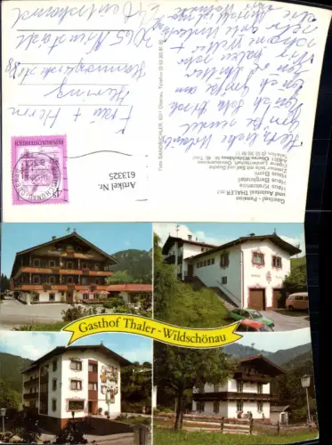 613325,Mehrbild Ak Oberau Wildschönau Gasthof Pension Thaler VW Bully
