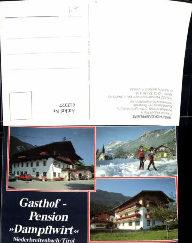 613327,Mehrbild Ak Niederbreitenbach Langkampfen Kufstein Gasthof Dampflwirt Wintersport