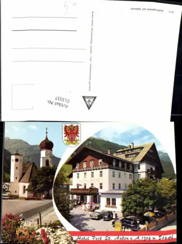 613337,Mehrbild Ak St Anton a. Arlberg Hotel Post