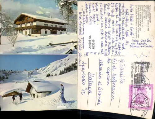 613348,Mehrbild Ak Kramsach Pension Christoph Wintersport Schi Ski