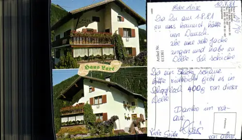613361,Mehrbild Ak Gemeinde Bach Reutte Haus Lore
