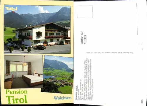 613365,Mehrbild Ak Walchsee Pension Tirol