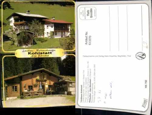 613370,Mehrbild Ak Mayrhofen Landhaus Kohlstatt Alpe Bärenbad