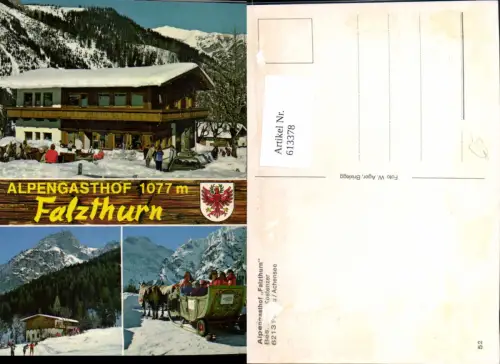 613378,Mehrbild Ak Pertisau Achensee Alpengasthof Falzthurn Pferdeschlitten Wintersport