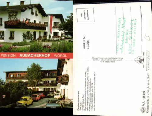 613381,Mehrbild Ak Wörgl Pension Aubacherhof