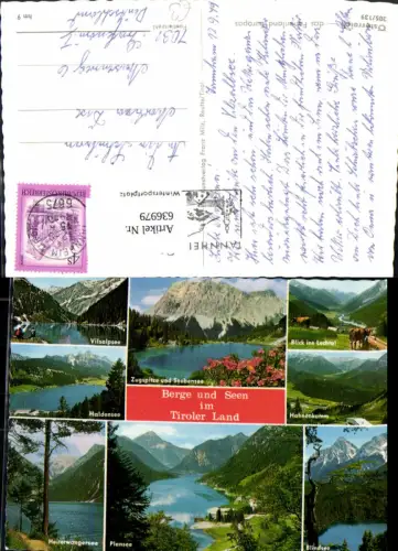 636979,Mehrbild Ak Berge u. Seen i. Tiroler Land Vilsalpsee Hahnenkamm Blindsee Plansee