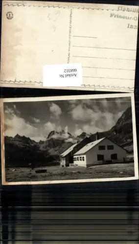668312,Schutzhaus Hütte b. Bergkulisse Tirol