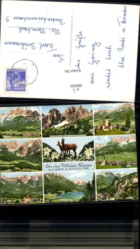 669183,Mehrbild Ak St Johann Kufstein Scheffau Söll Going Ellmau Wilder Kaiser