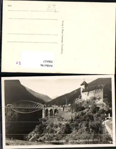 706457 Foto AK Trisannabrücke Schloss Wiesberg pub J. Nipp 391