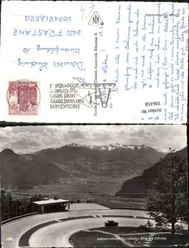 706458 Foto AK Jenbach Achenstrasse Kanzelkehre Blick ins Zillertal Achensee