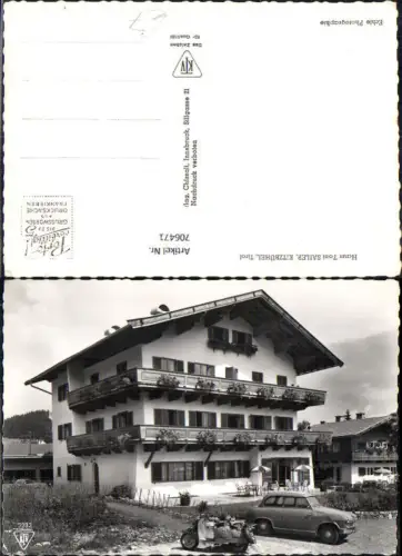 706471 Foto AK Kitzbühel Haus Toni Sailer Auto Motorrad