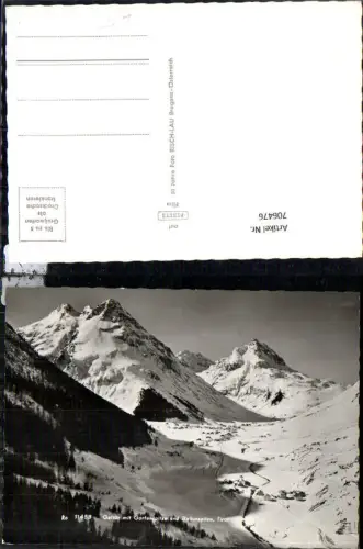 706476 Foto AK Galtür mit Gorfenspitze u. Ballunspitze Winteransicht