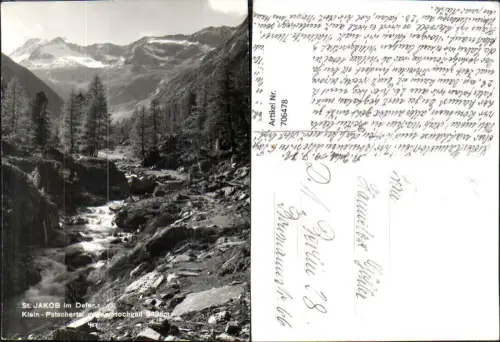 706478 Foto AK St Jakob in Defereggen Klein-Patschertal geg. Hochgall