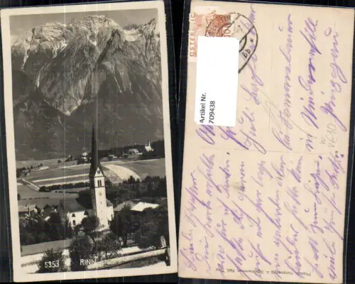 709438 Foto AK Rinn in Tirol Kirche pub A. Stockhammer 5353