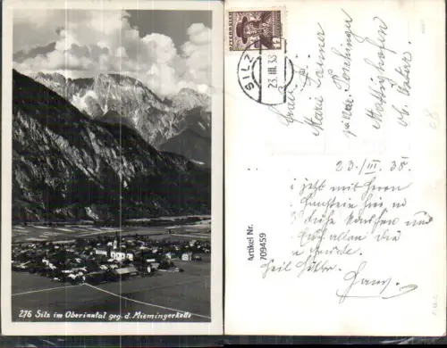 709459 Foto AK Silz im Oberinntal geg. d. Miemingerkette