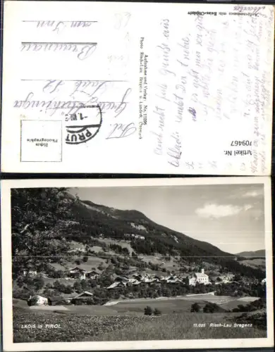 709467 Foto AK Ladis in Tirol Stempel Prutz pub Risch-Lau 11096