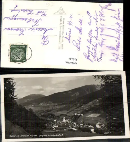 710132 Foto AK Matrei a. Brenner geg. Patscherkofel