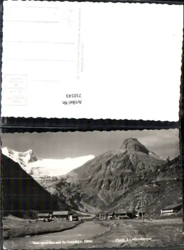 710143 Foto AK Innergschlöss mit Gr. Venediger Matrei in Osttirol