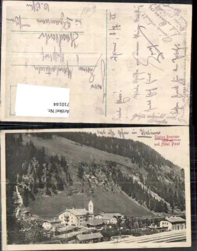 710144 Station Brenner und Hotel Post Brenner Dorf