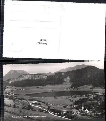 710148 Foto AK Thiersee in Tirol mit Kaisergebirge