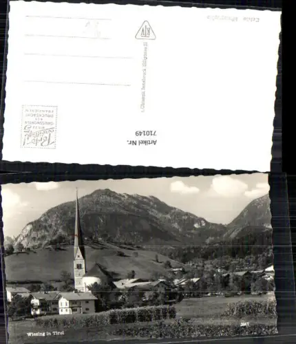 710149 Foto AK Wiesing in Tirol Ansicht mit Kirche b. Jenbach Eben a. Achensee