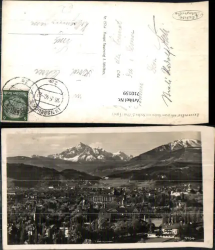 710159 Foto AK Innsbruck geg. Süden u. Serles