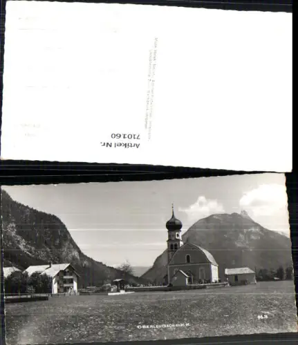 710160 Foto AK Oberleutasch Ansicht mit Kirche Leutasch