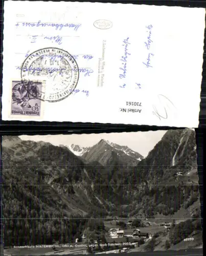710161 Foto AK Hinterbichl geg. Groß-Schober Matrei i. Osttirol