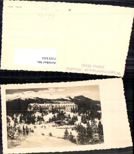 710165 Foto v. Künstler AK R. Preuss Obladis Ladis Prutz Winteransicht