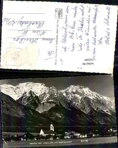 710184 Foto Ak Absam b. Hall i. Tirol mit Bettelwurf Kirche