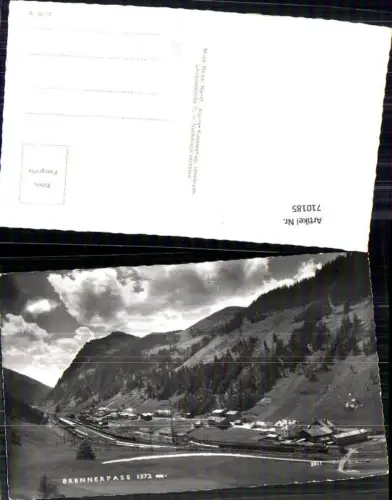 710185 Foto AK Brennerpass Gries am Brenner Bahnhof Eisenbahn Grenze
