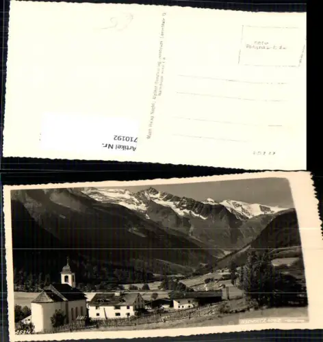 710192 Foto AK Gschnitz Ansicht mit Kirche