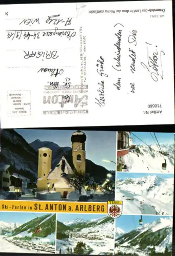 710660 Mehrbild AK St Anton am Arlberg Wintersport Seilbahn Gondel