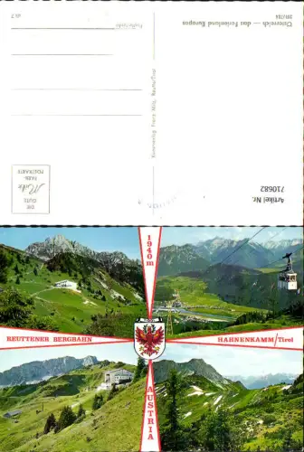 710682 Mehrbild AK Reutte Tirol Reuttener Bergbahn Hahnenkamm Seilbahn