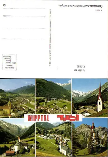 710687 Mehrbild AK Wipptal Ansichten mit Kirchen Steinach Gries Matrei a. Brenner