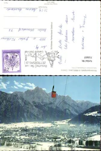 710697 Lienz Osttirol Zettersfeldbahn mit Spitzkofel Seilbahn Winteransicht